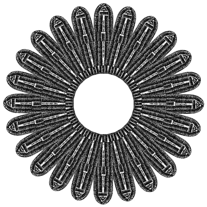 Sanford Biggers, prepatory sketch for Lotus, 2007