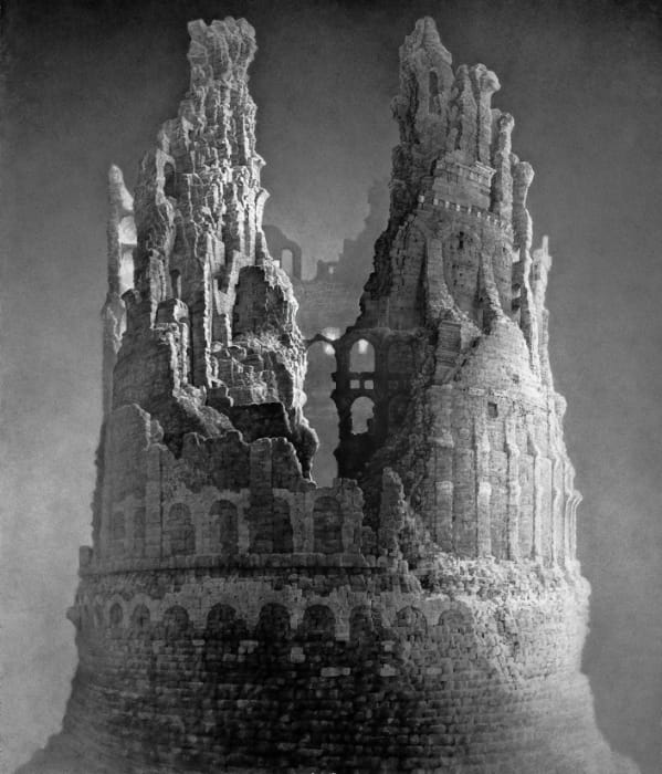 Joseph Stashkevetch, Sanctuary, 2014, Conté crayon on rag paper, 66 x 56 inches