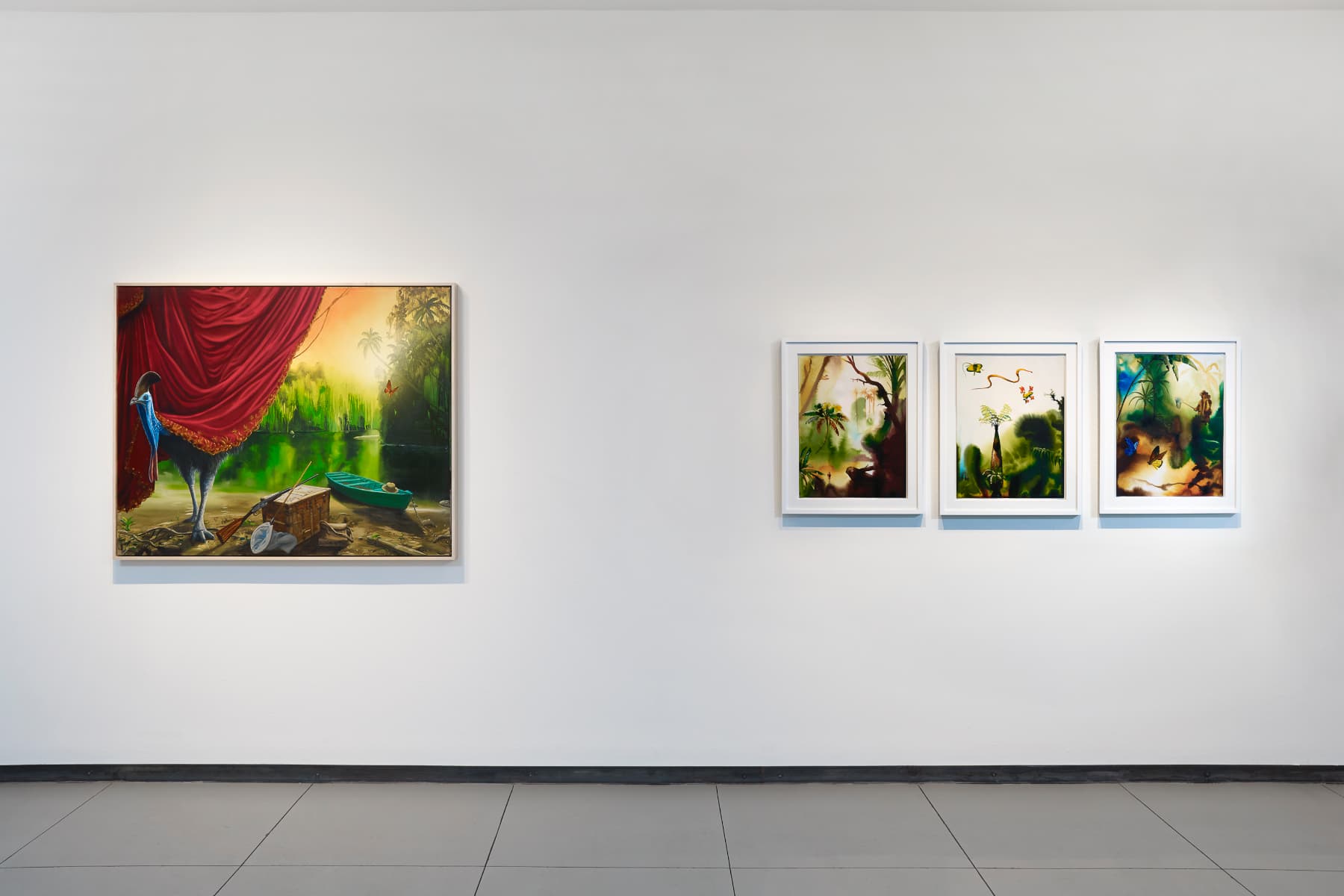 Alexis Rockman, Wallace's Line, installation view, Baldwin Gallery Aspen, 16 March – 15 April, 2018