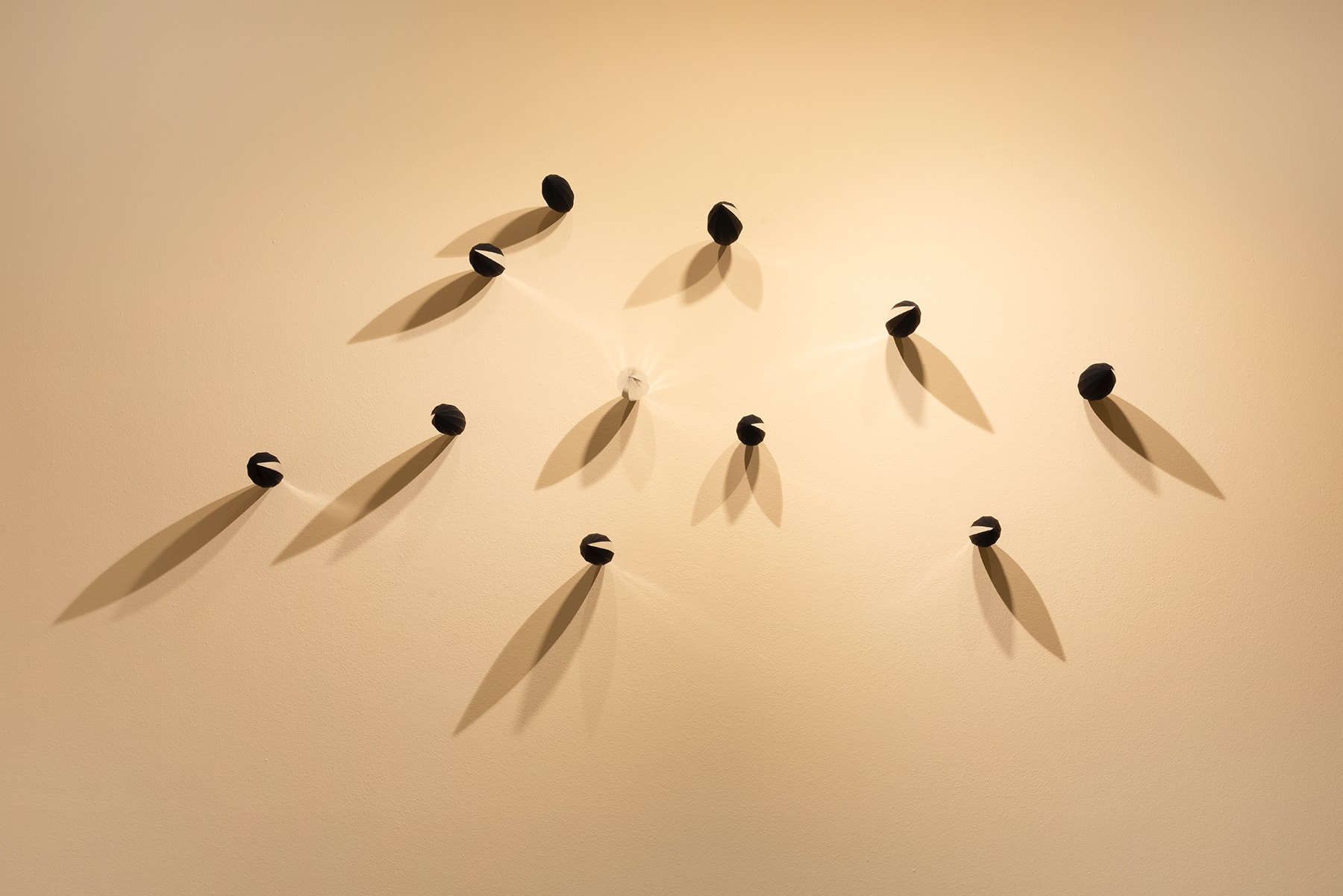 Bryan Hunt, Grand Canyon Paintings and Space Orbs, installation views, Baldwin Gallery Aspen, 13 February–8 March, 2020