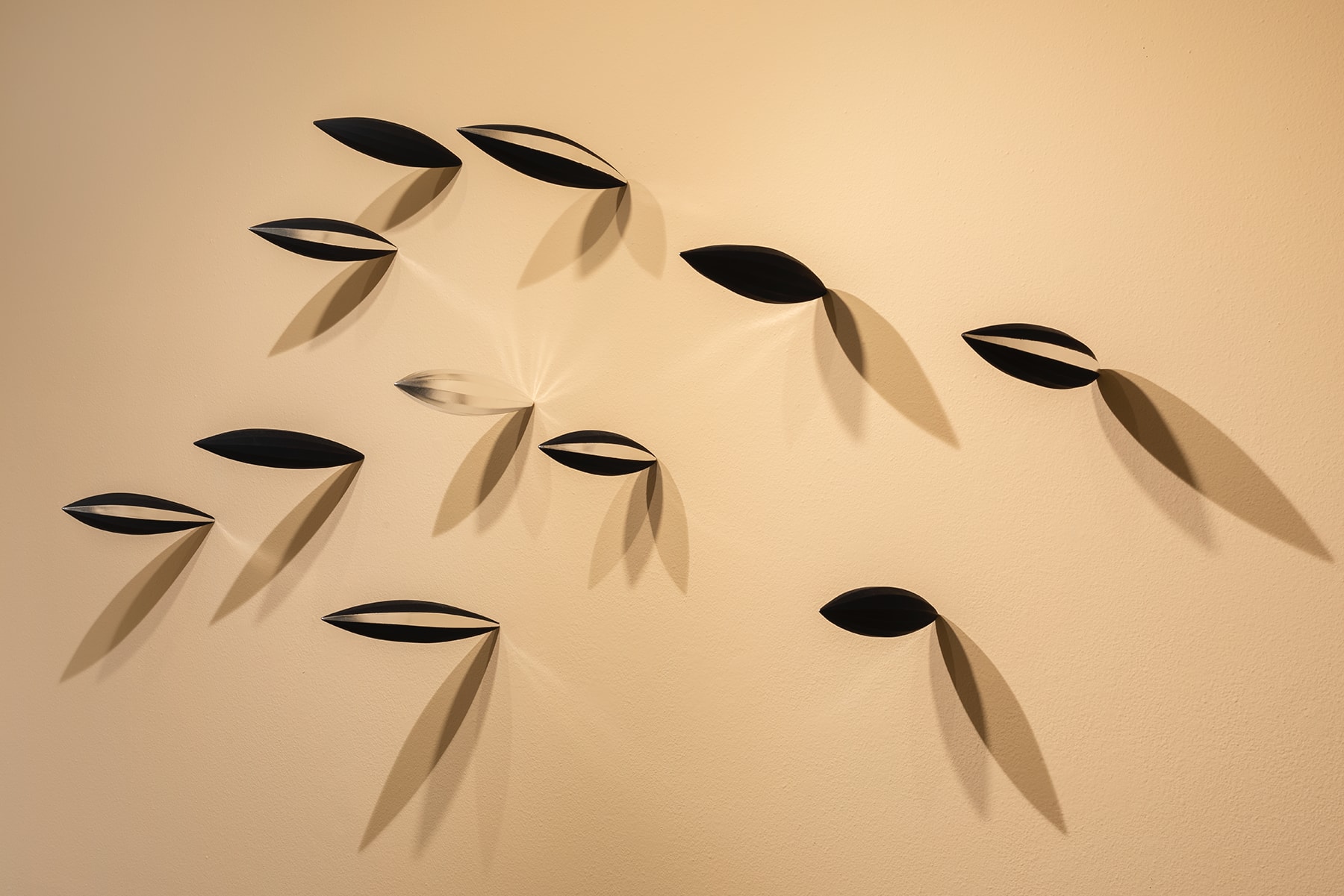 Bryan Hunt, Grand Canyon Paintings and Space Orbs, installation views, Baldwin Gallery Aspen, 13 February–8 March, 2020