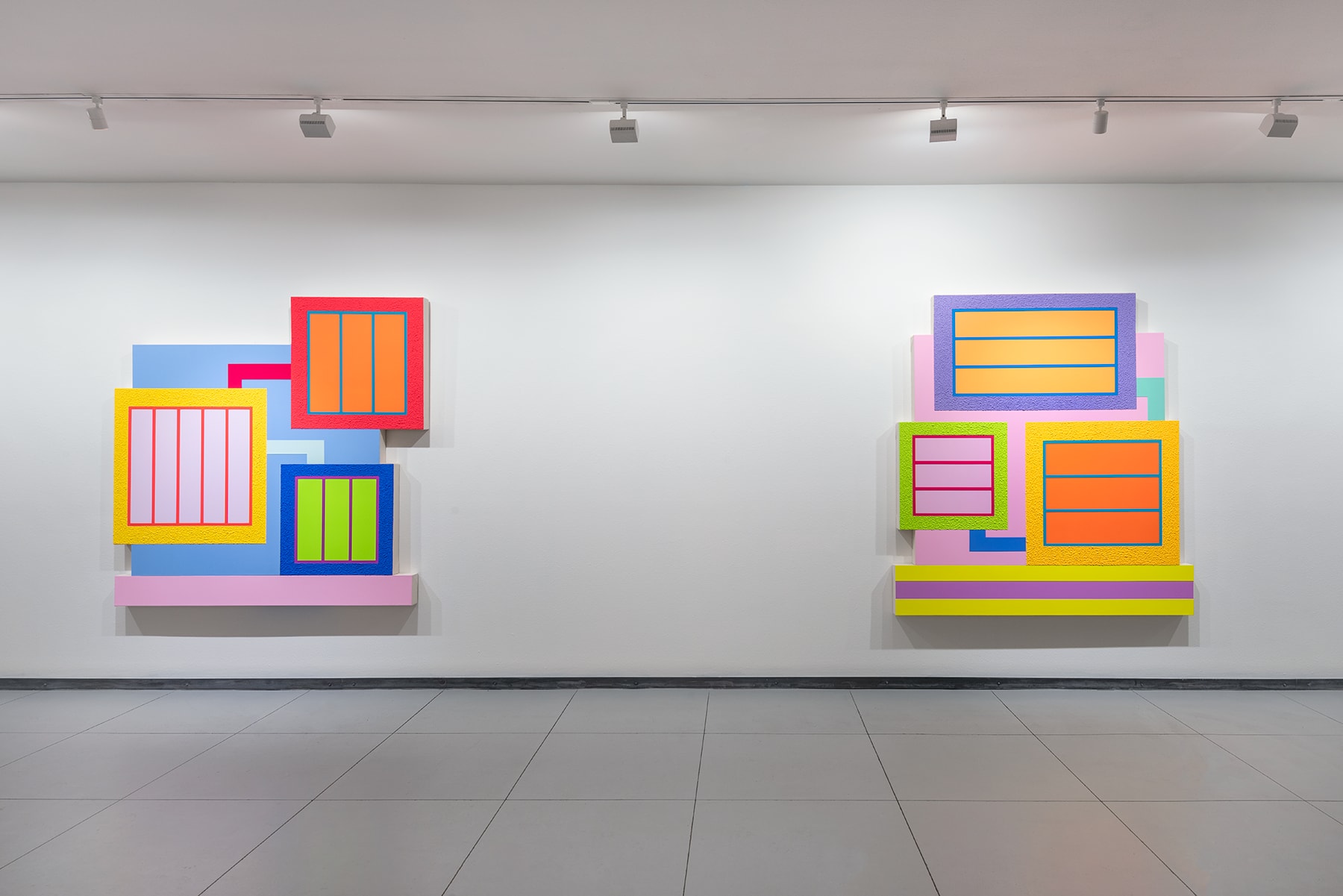Peter Halley, 13 February–8 March, 2020. Installation view, Baldwin Gallery, Aspen