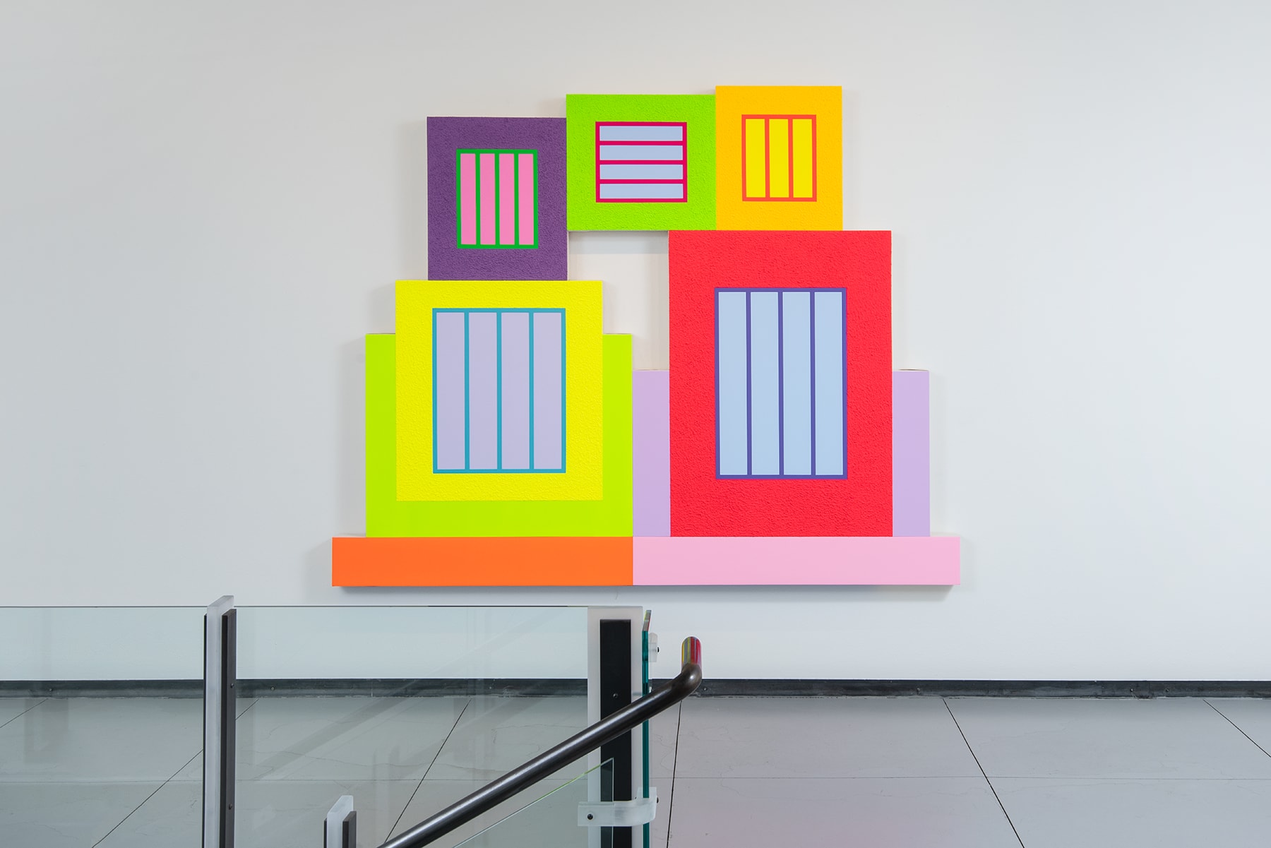 Peter Halley, 13 February–8 March, 2020. Installation view, Baldwin Gallery, Aspen