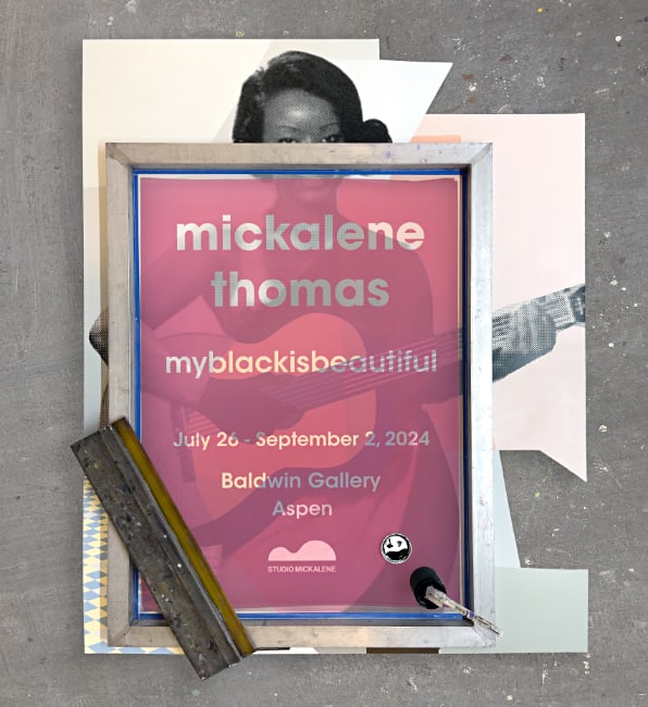 Mickalene Thomas, myblackisbeautiful exhibition announcement