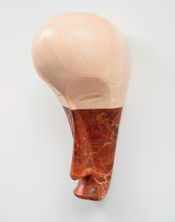 Sanford Biggers, Veil 2, 2024. Marble, 20-1/2 × 9-1/4 × 91/4 inches