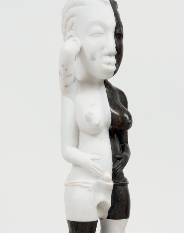 Sanford Biggers, Venusian Lullaby, 2024. Marble, 26-3/8 × 11 × 11 inches
