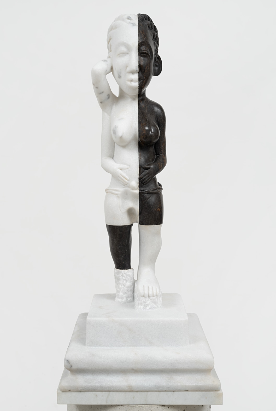 Sanford Biggers, Venusian Lullaby, 2024. Marble, 26-3/8 × 11 × 11 inches
