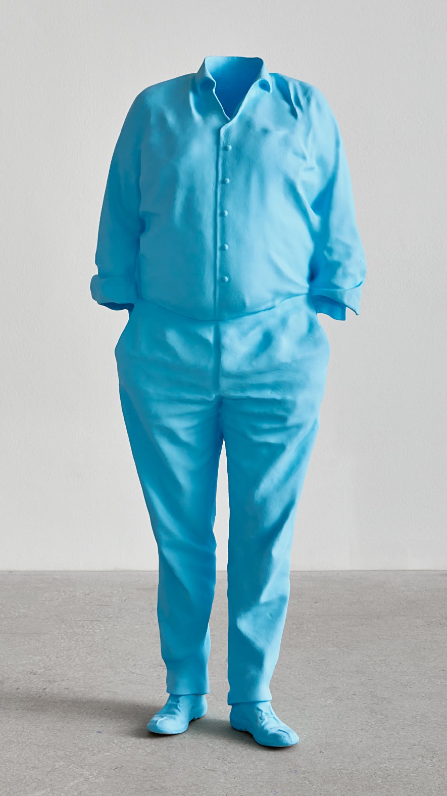 Erwin Wurm, Discipline of Subjectivity (Neuroses), 2018, aluminum, paint, 78-3/4 × 31-1/2 × 19-5/8 inches