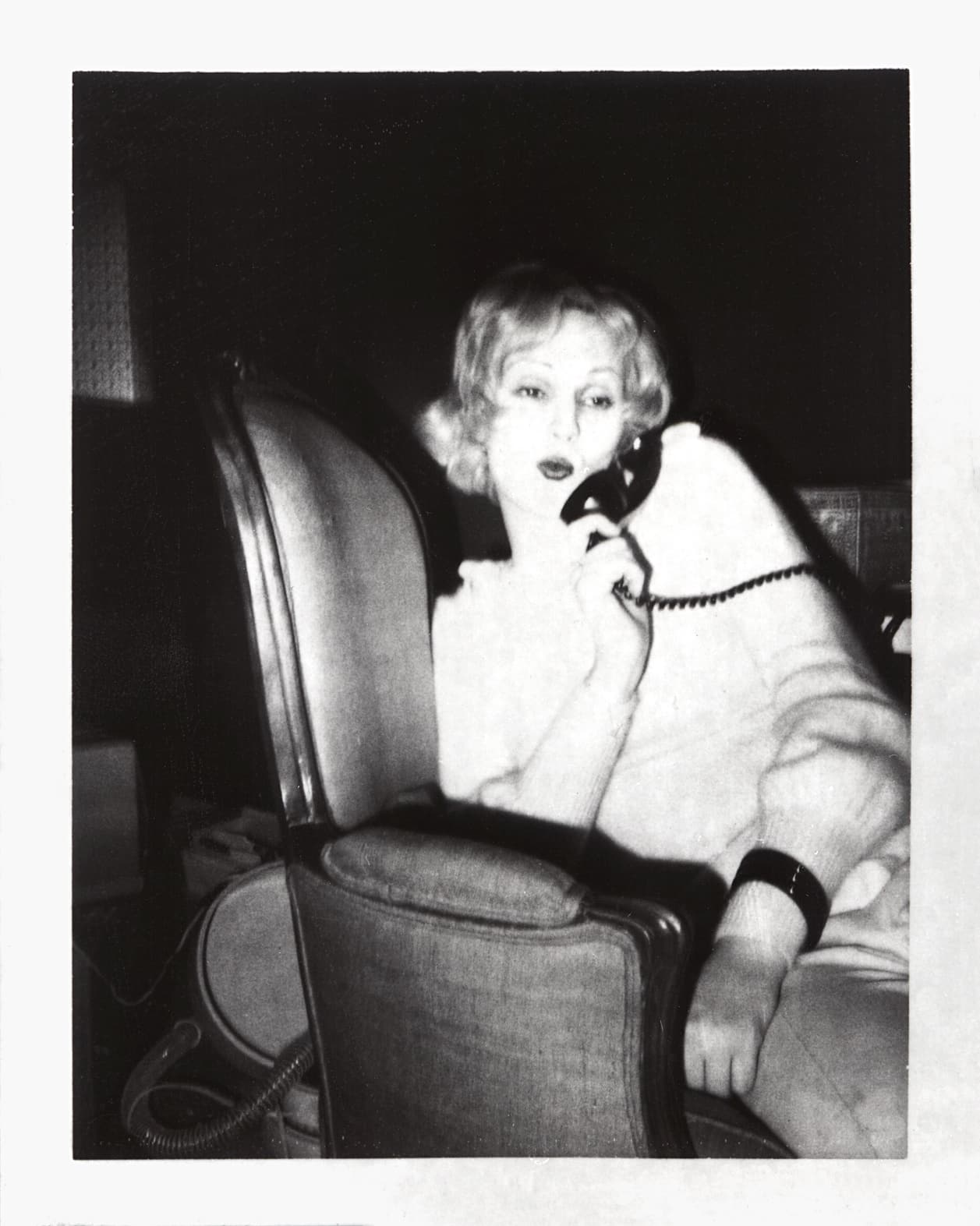 Robert Mapplethorpe, Candy Darling, 1972. Polaroid, 4-1/4 × 3-3/8 inches. © Robert Mapplethorpe Foundation. Used by permission